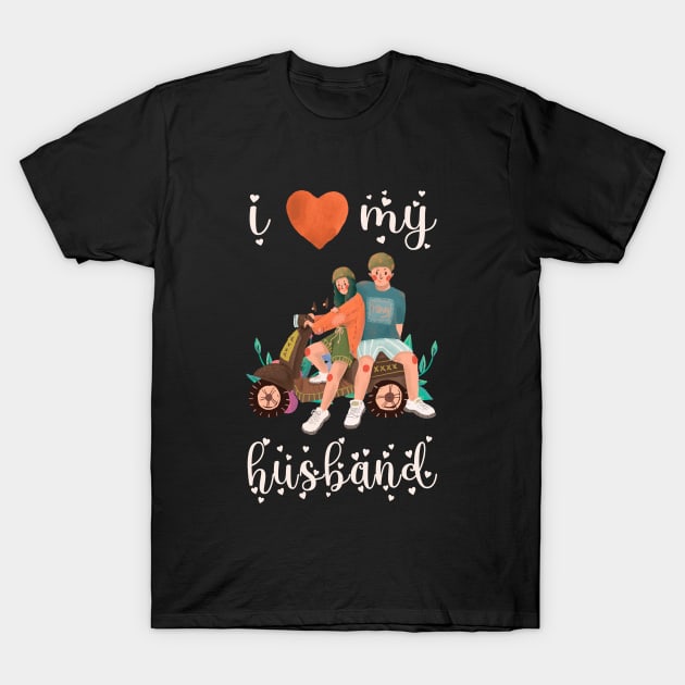 I Love My Husband T-Shirt by BicycleStuff